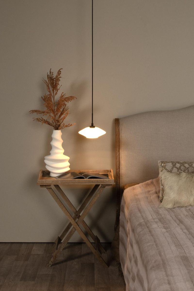 Lucide TREVOR - Závesné svietidlo - Ø 20 cm - 1xG9 - Opál